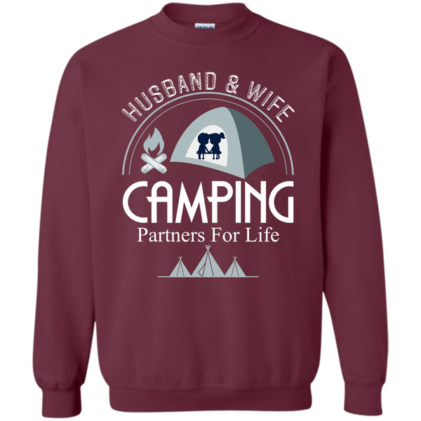 Camping Partners For Life T Shirt, Coolest Camping Couple Sweatshirt