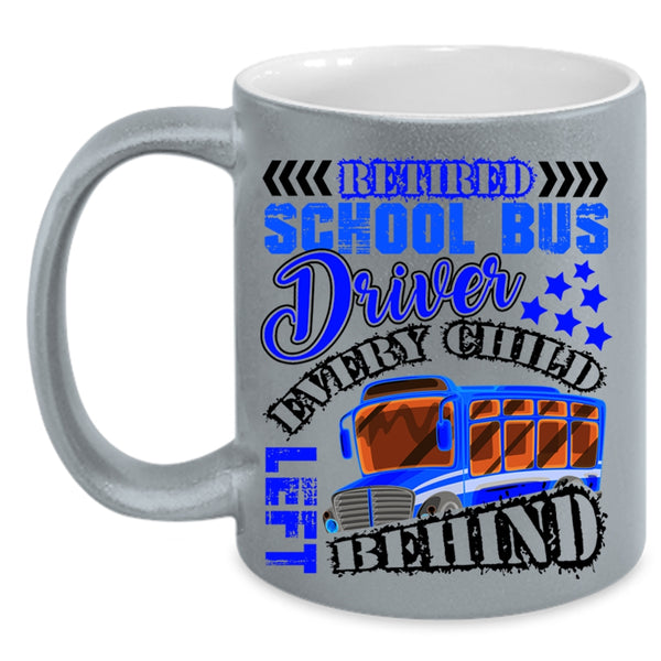 Cool Retirement Coffee Mug, Retired School Bus Driver Accent Mug