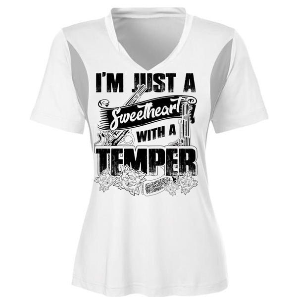 Sweetheart With A Temper T Shirt, I Love Hunting T Shirt, Awesome T-Shirts