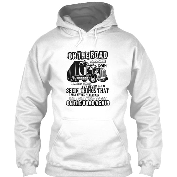 On The Road Again T Shirt, Coolest Trucker Ever T Shirt