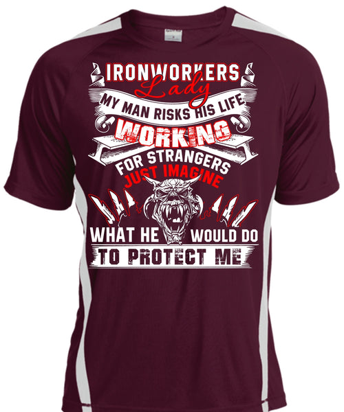 Ironworkers Lady T Shirt, I Love Ironworker T Shirt, Cool Shirt