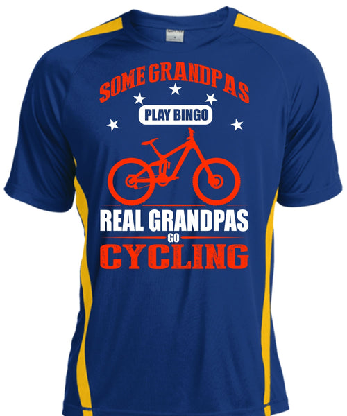 Real Grandpas Go Cycling T Shirt, Some Grandpas Play Bingo T Shirt, Cool Shirt