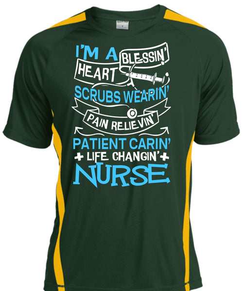 Life Changing Nurse T Shirt, I'm A Blessing Heart T Shirt, Cool Shirt