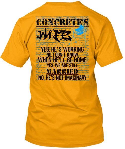 Concrete's Wife T Shirt, I Love My Wife T Shirt