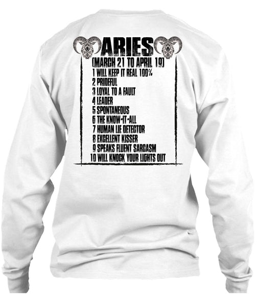 Aries Will Knock Your Lights Out T Shirt, I Love Aries T Shirt