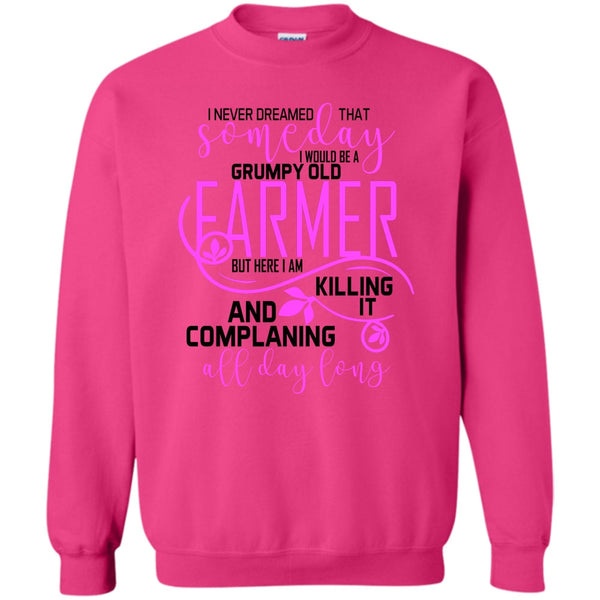 I'm A Farmer T Shirt, I'd Be A Grumpy Old Farmer Sweatshirt