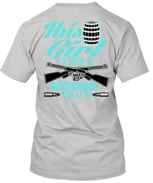 This Girl Is Made Of Gunpowder T Shirt, I Love Veteran T Shirt