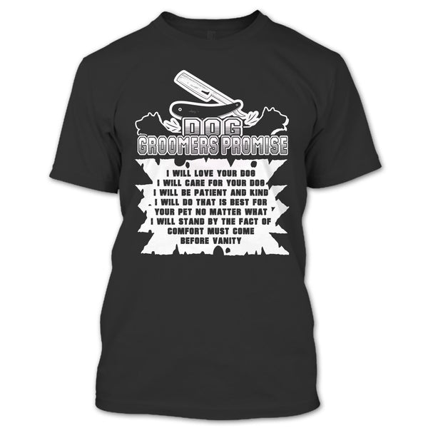 A black t-shirt with the shopify logo