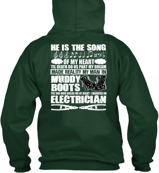 I Married An Electrician T Shirt, He Is The Song T Shirt