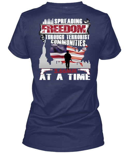 Spreading Freedom T Shirt, Being A Veteran T Shirt