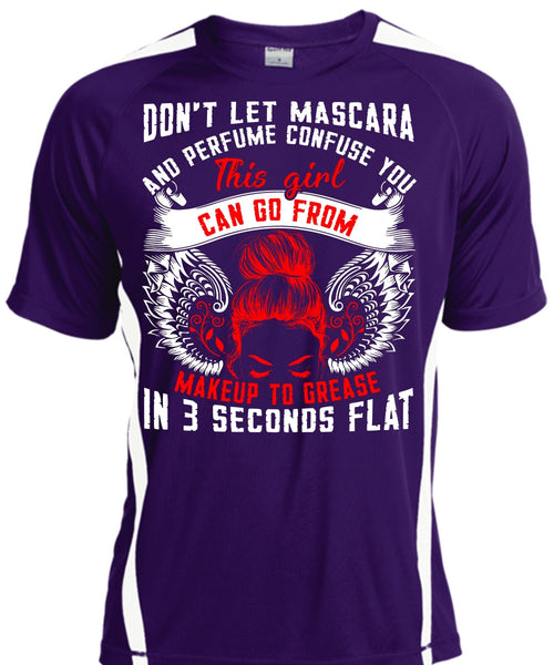 This Girl Can Go From Makeup To Grease T Shirt, Being A Mom T Shirt, Cool Shirt