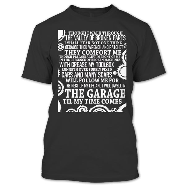 A black t-shirt with the shopify logo