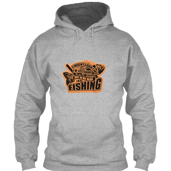 In My Head I'm Fishing T Shirt, Coolest Fishing T Shirt