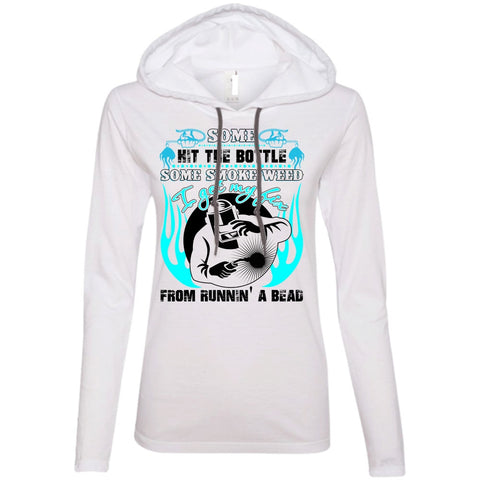 A black t-shirt with the shopify logo