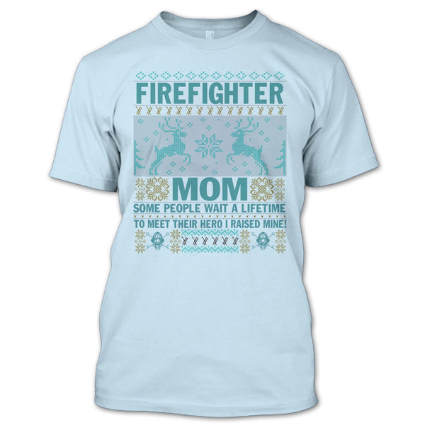 Firefighter Mom T Shirt, Merry Christmas Gift T Shirt