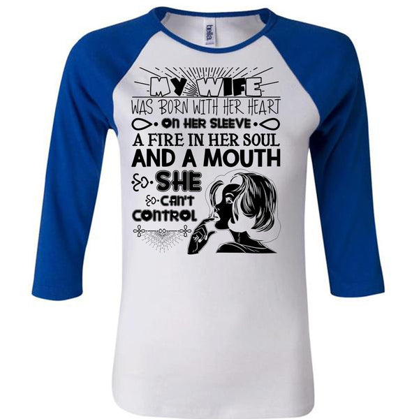 My Wife Was Born With Her Heart T Shirt, I Love Wife T Shirt, Awesome T-Shirts