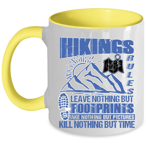 Awesome Gift For Hikers Coffee Mug, Hikings Rules Accent Mug