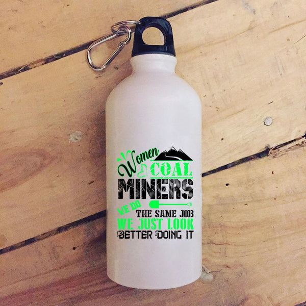Women Coal Miners 20 oz Stainless Steel Bottle,Cool Gift For Wife Outdoor Sports Water Bottle