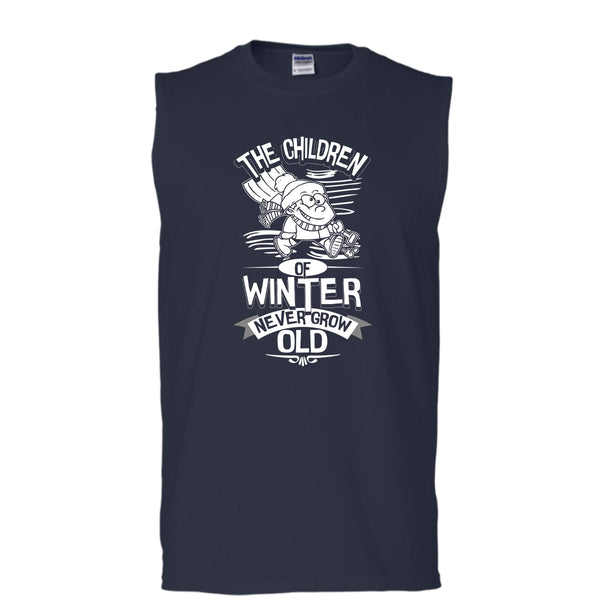 The Children Of Winter T Shirt, Never Grow Old Tank Top (Men's Cotton Sleeveless)