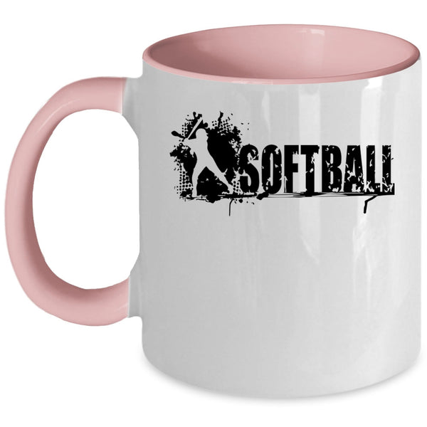 Cool Gift For Softball Player Coffee Mug, Softball Accent Mug
