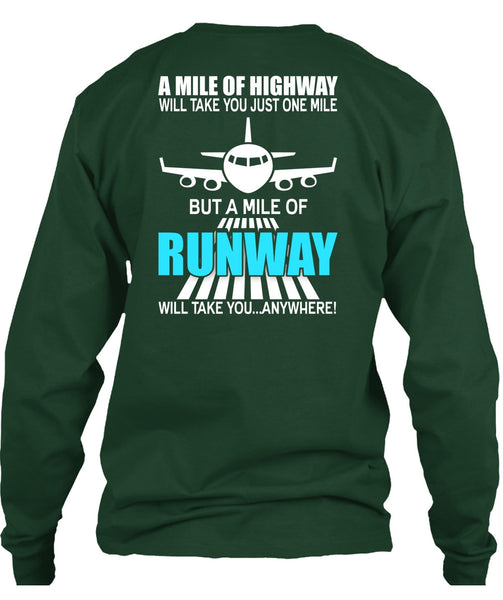 A Mile Of Highway T Shirt, Being A Pilot T Shirt