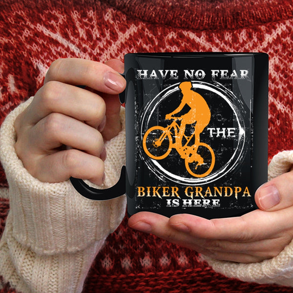 Have No Fear The Biker Grandpa Is Here Coffee Mug, Awesome Bikers Coffee Cup