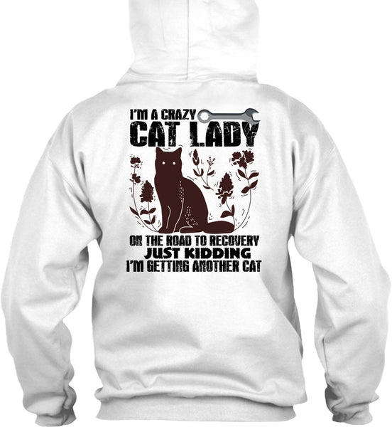 I'm A Crazy Cat Lady On The Road T Shirt, I Love My Cat T Shirt