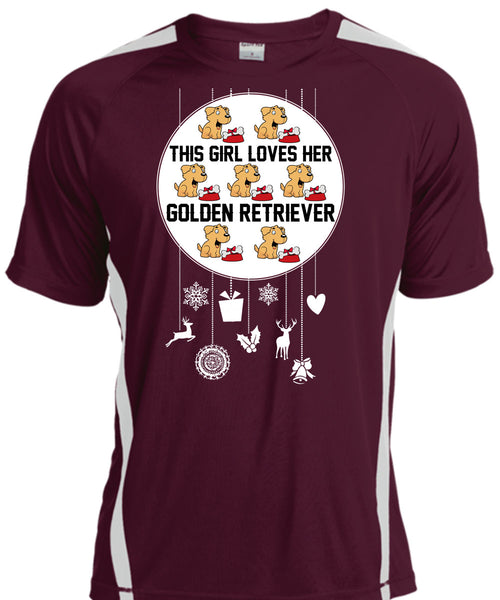 This Girl Loves Her Golden Retriever T Shirt, I Love My Dog T Shirt, Cool Shirt