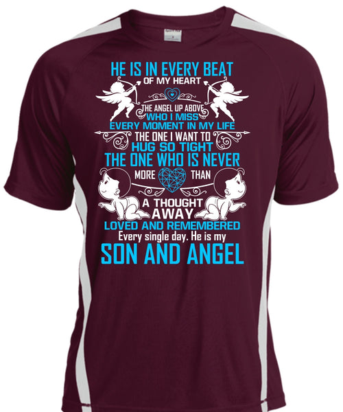 Beat Of My Heart T Shirt, Son And Angel T Shirt, Cool Shirt