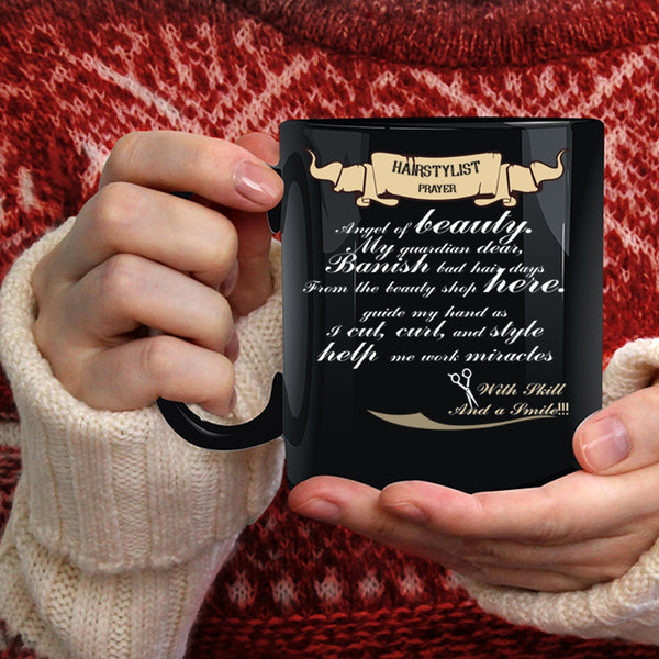 Hairstylist Prayer Coffee Mug, Cute Gift For Hairstylist Coffee Cup