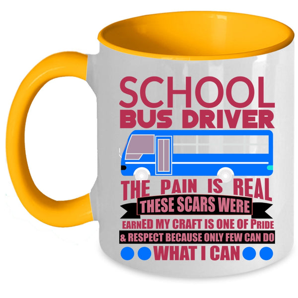 Cute School Bus Driver Coffee Mug, School Bus Driver Accent Mug