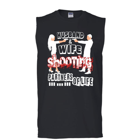 A black t-shirt with the shopify logo