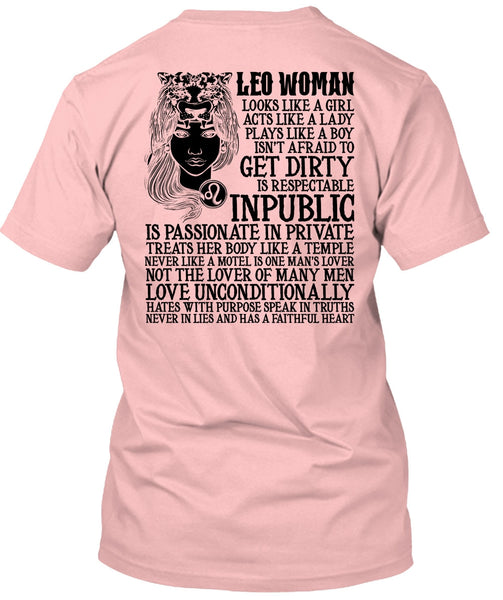 Leo Woman T Shirt, I Love Leo T Shirt
