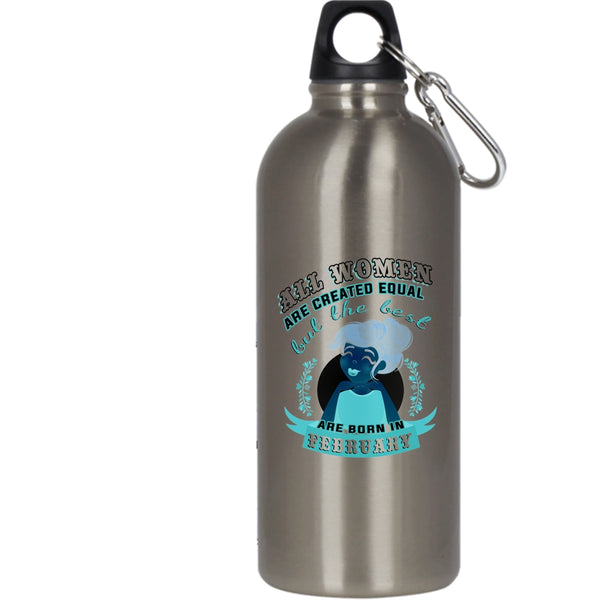 The Best Women Are Born In February 20 oz Stainless Steel Bottle,Gift For Mom Outdoor Sports Water Bottle