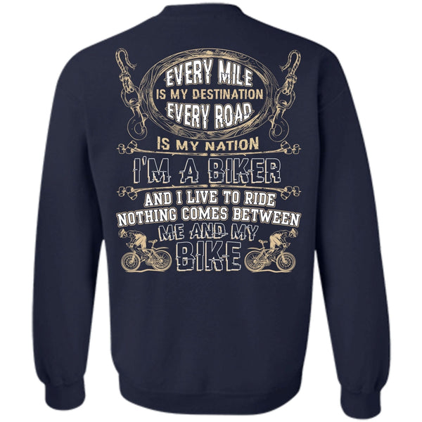 I'm A Biker T Shirt, I Love Biker Sweatshirt