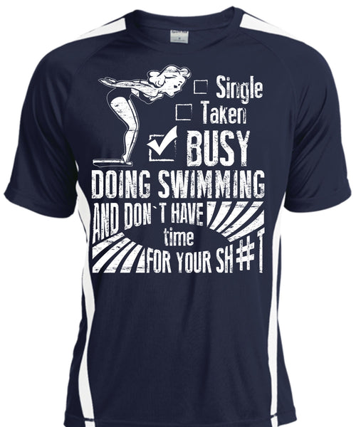 Busy Doing Swimming T Shirt, Being A Swimmer T Shirt, Cool Shirt