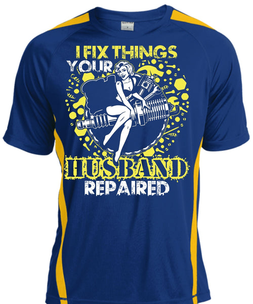 I Fix Things Husband Repaired T Shirt, Being A Mechanic T Shirt, Cool Shirt