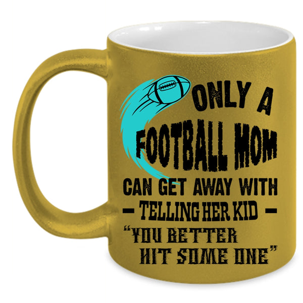 Awesome Football Mom Coffee Mug, Football Mom Accent Mug