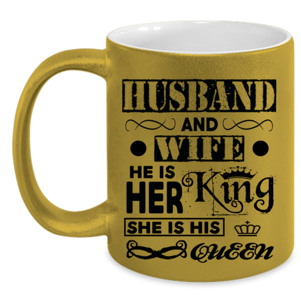 Cool Just Married Coffee Mug, Husband And Wife Accent Mug