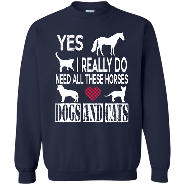 Dogs And Cat T Shirt, I Am An Animal Lover Sweatshirt