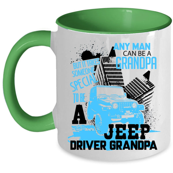 Special Man To Be A Jeep Driver Grandpa Coffee Mug, Grandpa Accent Mug