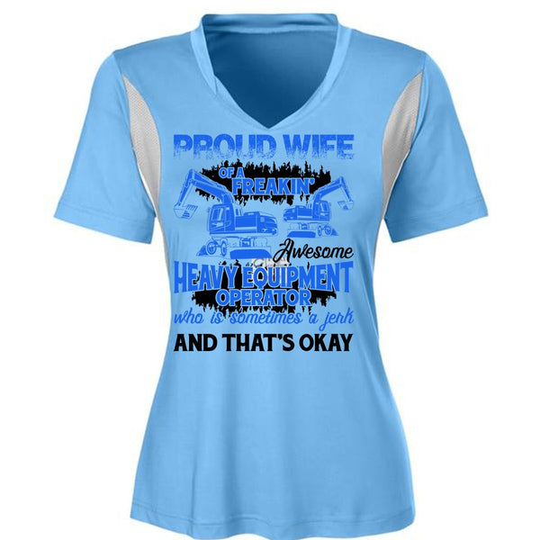 Proud Wife Of A Heavy Equipment Operator T Shirt, I Love Wife T Shirt, Awesome T-Shirts