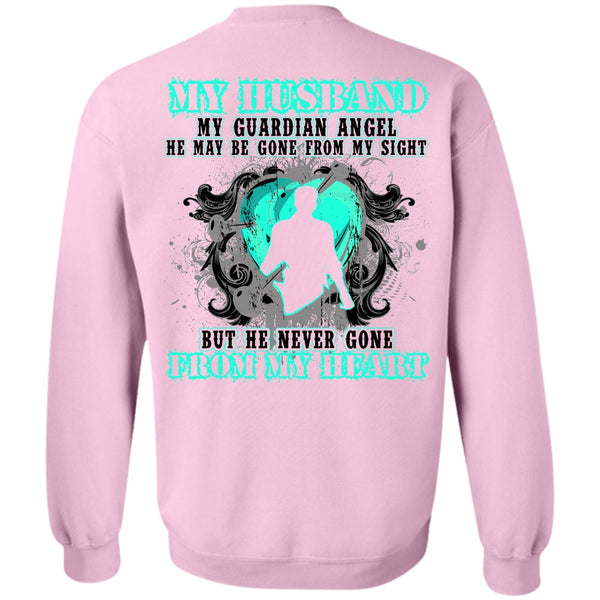 I Love Husband T Shirt, My Husband My Guardian Angel Sweatshirt