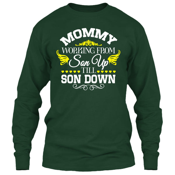 A black t-shirt with the shopify logo