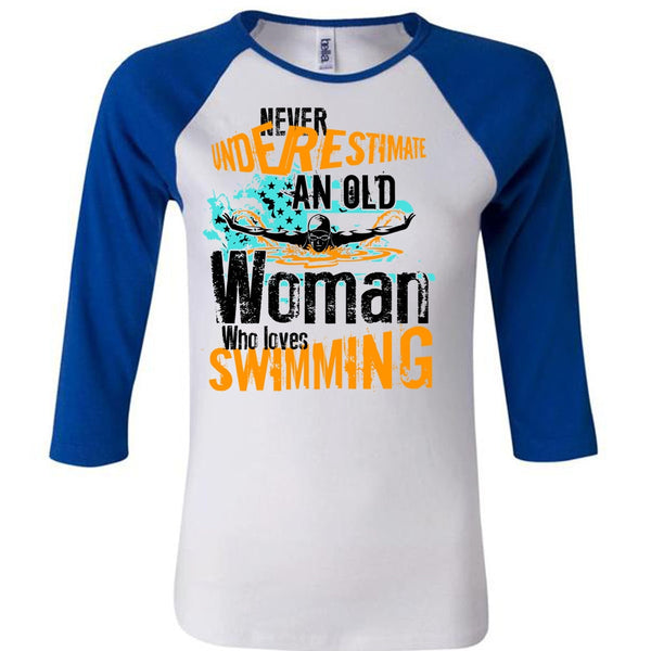 Old Woman Who Loves Swimming T Shirt, I Love Swimming T Shirt, Awesome T-Shirts