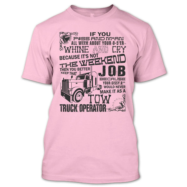 Tow Truck Operator T Shirt, Coolest Trucker T Shirt
