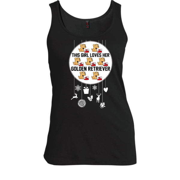 This Girl Loves Her Golden Retriever T Shirt, Coolest Dog Lover Tank Top