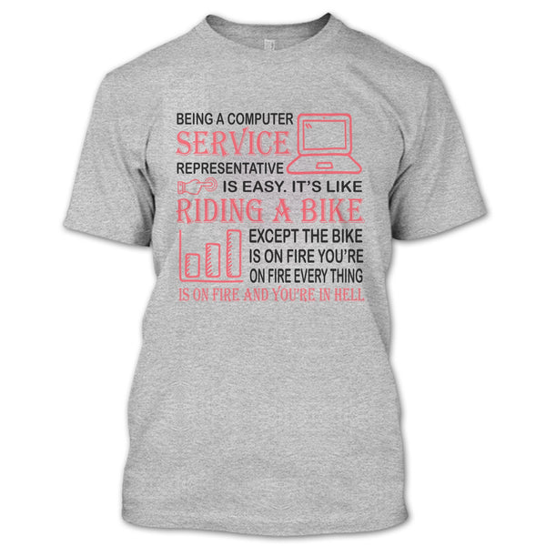 Being A Computer Service Representative T Shirt, Coolest Computer Service Representative T Shirt