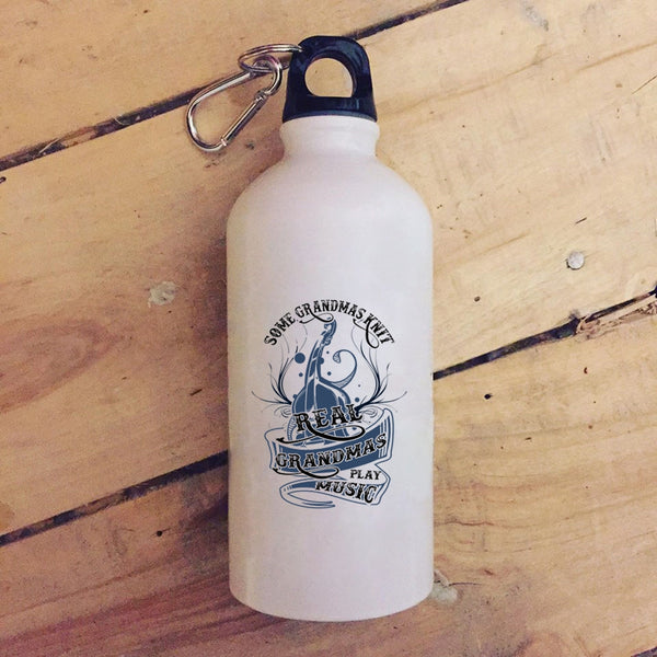 Some Grandmas Knit 20 oz Stainless Steel Bottle,Real Grandmas Play Music Outdoor Sports Water Bottle