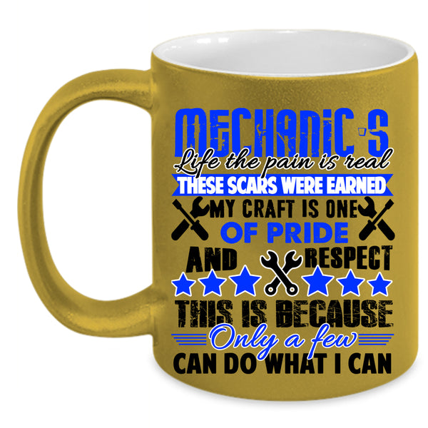 Cool Gift For Mechanics Coffee Mug, Mechanic's Life Accent Mug